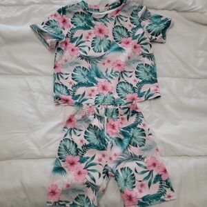 Tropical Floral Kids Pajamas